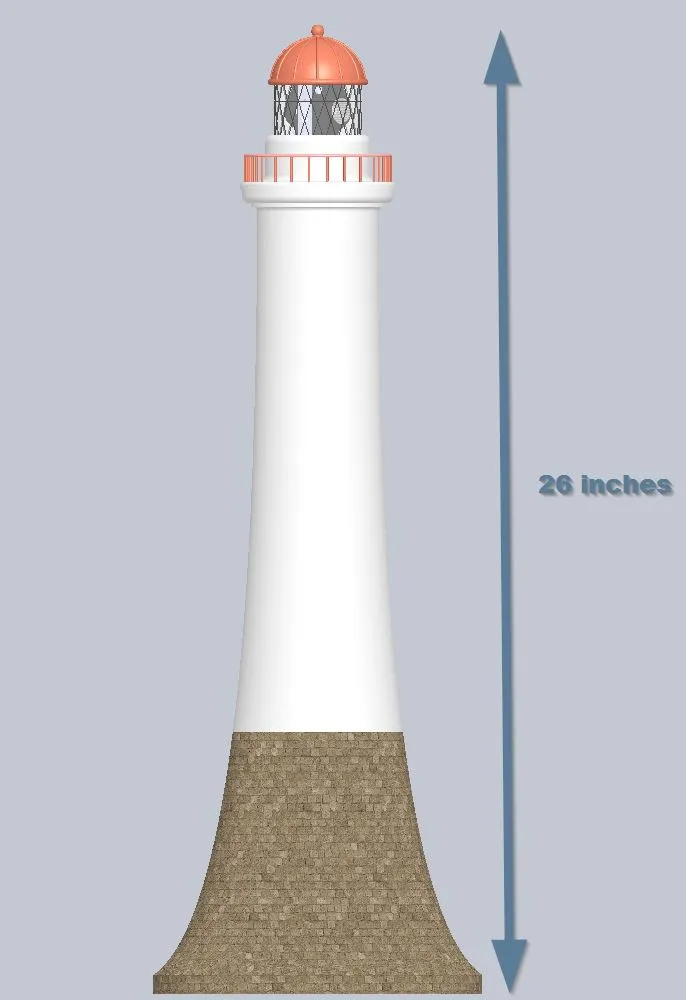 1:50 Scale Bell Rock Lighthouse — view 3
